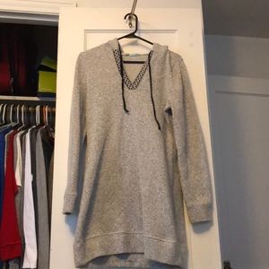 Hoodie tunic sweater